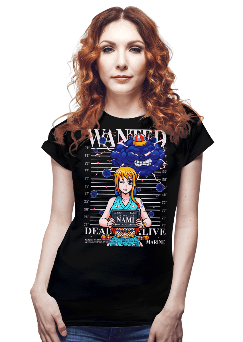 Nami Mugshot - Nerdy T-Shirt by Zybbhorn | ShirtPunch