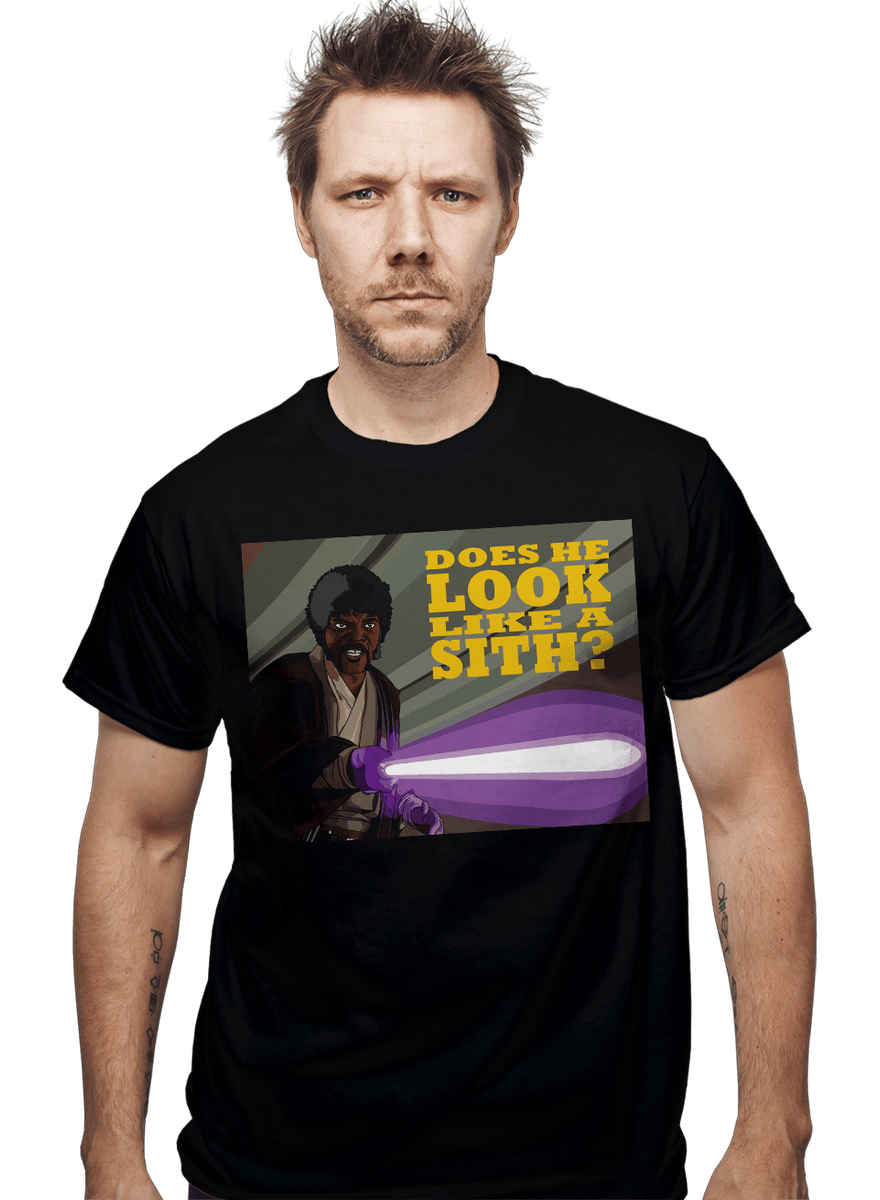 Does He Look Like A Sith? - Nerdy T-Shirt by DTHains_art | ShirtPunch