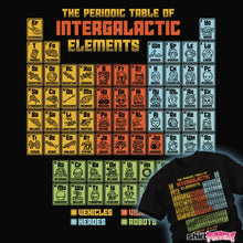 Load image into Gallery viewer, Shirts The Periodic Table of Intergalactic Elements The Periodic Table of Intergalactic Elements