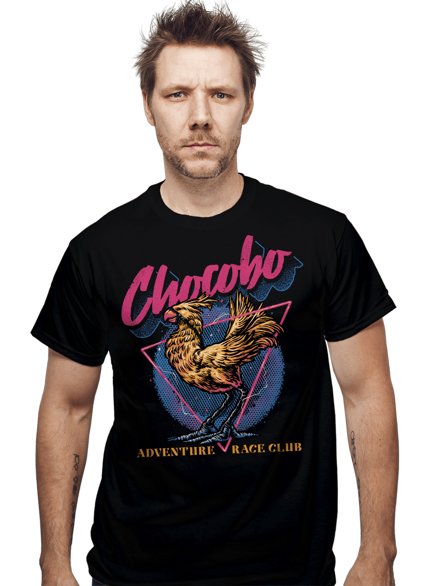 ☆Chocobo☆ページ Chocobo Adventure Race Club - Nerdy T-Shirt by momma_gorilla