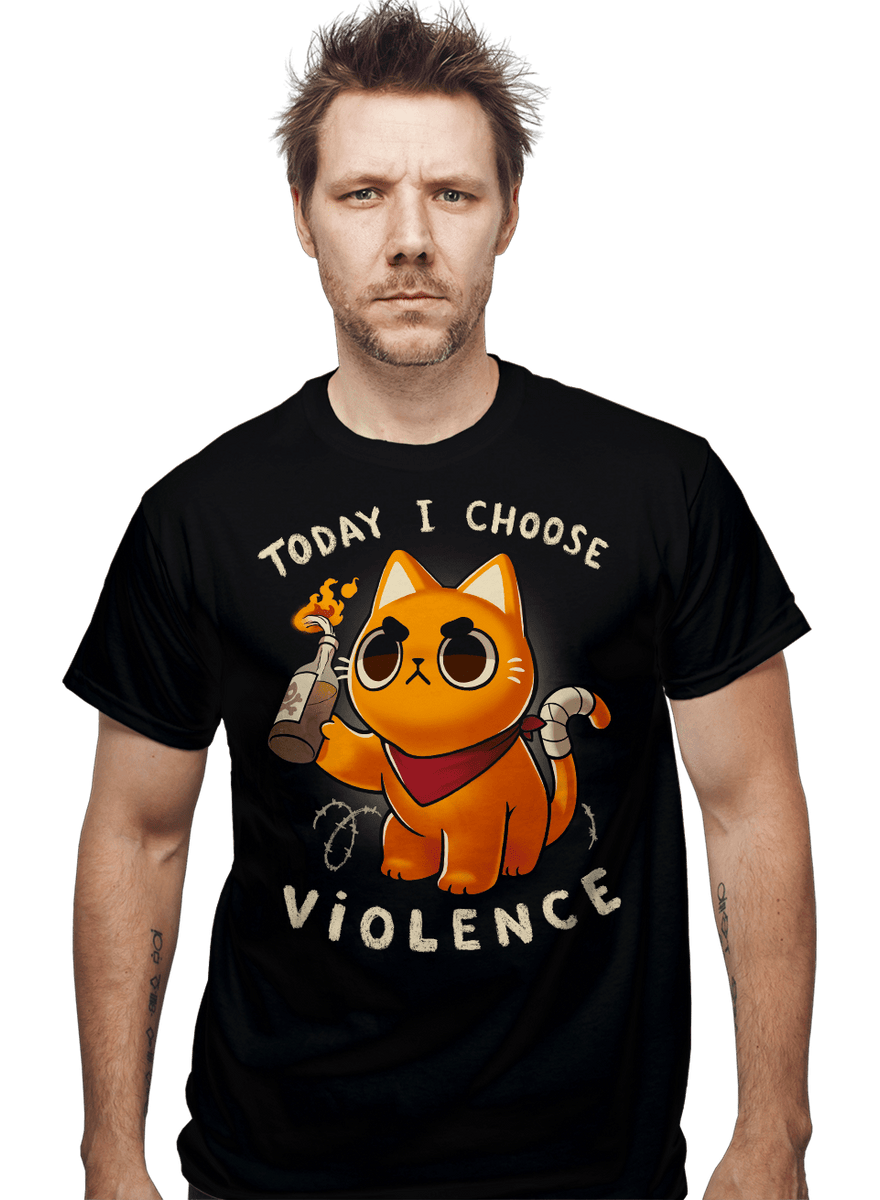 Today I Choose Violence - Nerdy T-Shirt by BlancaVidal | ShirtPunch