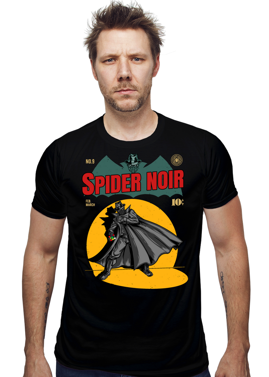 イタリア館　BLACK SPIDER ボッチョーニTシャツ Lサイズ Spider Noir - Nerdy T-Shirt by Joerawks | ShirtPunch
