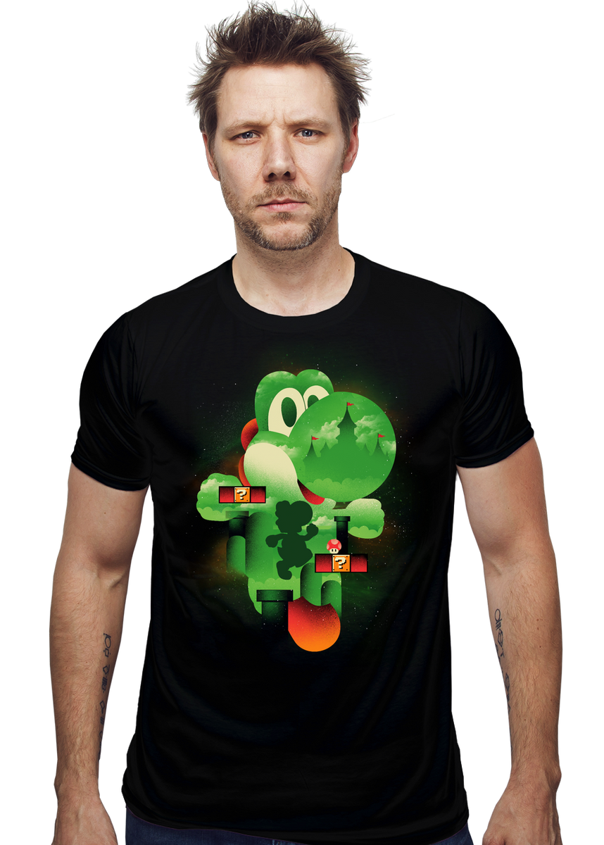 Yoshi Galaxy - Nerdy T-Shirt by dandingeroz | ShirtPunch
