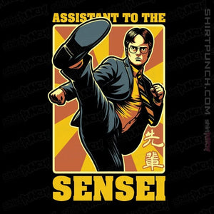 Daily_Deal_Shirts Magnets / 3"x3" / Black Assistant To The Sensei
