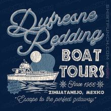 Load image into Gallery viewer, Secret_Shirts Magnets / 3"x3" / Navy Drufresne Redding Boat Tours