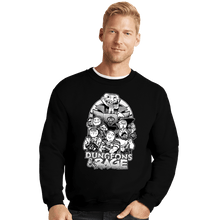 Load image into Gallery viewer, Daily_Deal_Shirts Crewneck Sweater, Unisex / Small / Black Dungeons & Rage