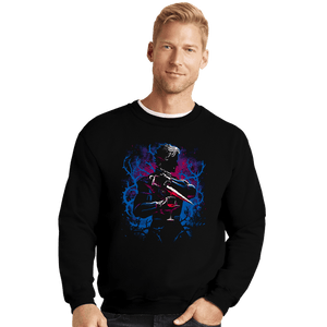 Daily_Deal_Shirts Crewneck Sweater, Unisex / Small / Black High Elf Vampire