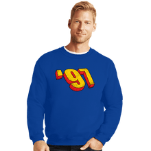 Load image into Gallery viewer, Daily_Deal_Shirts Crewneck Sweater, Unisex / Small / Royal Blue '97