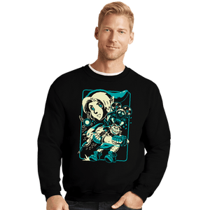 Daily_Deal_Shirts Crewneck Sweater, Unisex / Small / Black Legendary Shapeshifter
