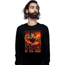 Load image into Gallery viewer, Secret_Shirts Long Sleeve Shirts, Unisex / Small / Black Tea Dragon Of The West