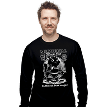 Load image into Gallery viewer, Shirts Long Sleeve Shirts, Unisex / Small / Black Magical Black Cat Girl