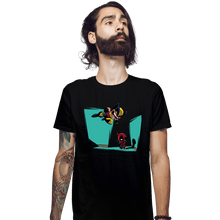 Load image into Gallery viewer, Daily_Deal_Shirts Fitted Shirts, Mens / Small / Black Gotcha!