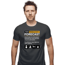 Load image into Gallery viewer, Secret_Shirts Fitted Shirts, Mens / Small / Charcoal Productivity Forecast