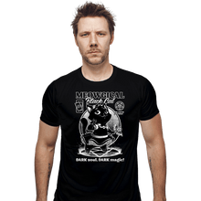 Load image into Gallery viewer, Shirts Fitted Shirts, Mens / Small / Black Magical Black Cat Girl