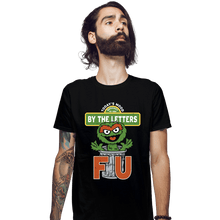 Load image into Gallery viewer, Daily_Deal_Shirts Fitted Shirts, Mens / Small / Black Grouchy Letters