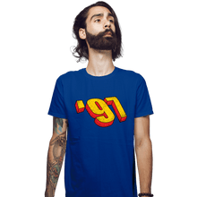 Load image into Gallery viewer, Daily_Deal_Shirts Fitted Shirts, Mens / Small / Royal Blue '97