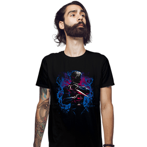 Daily_Deal_Shirts Fitted Shirts, Mens / Small / Black High Elf Vampire