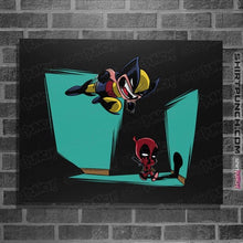 Load image into Gallery viewer, Daily_Deal_Shirts Posters / 4"x6" / Black Gotcha!