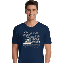 Load image into Gallery viewer, Secret_Shirts Premium Shirts, Unisex / Small / Navy Drufresne Redding Boat Tours