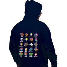 Load image into Gallery viewer, Secret_Shirts Pullover Hoodies, Unisex / Small / Navy The Many Suits Of Samus!
