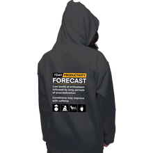 Load image into Gallery viewer, Secret_Shirts Pullover Hoodies, Unisex / Small / Charcoal Productivity Forecast