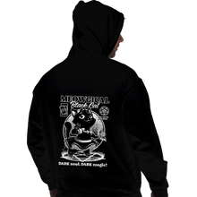 Load image into Gallery viewer, Shirts Pullover Hoodies, Unisex / Small / Black Magical Black Cat Girl