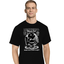 Load image into Gallery viewer, Shirts T-Shirts, Tall / Large / Black Magical Black Cat Girl