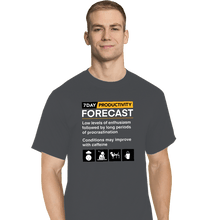 Load image into Gallery viewer, Secret_Shirts T-Shirts, Tall / Large / Charcoal Productivity Forecast