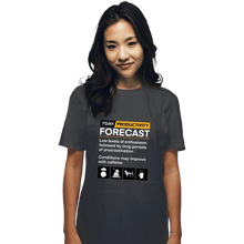 Load image into Gallery viewer, Secret_Shirts T-Shirts, Unisex / Small / Charcoal Productivity Forecast