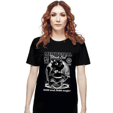 Load image into Gallery viewer, Shirts T-Shirts, Unisex / Small / Black Magical Black Cat Girl