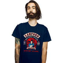Load image into Gallery viewer, Secret_Shirts T-Shirts, Unisex / Small / Navy Lanford Custom Cycles