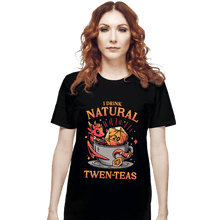 Load image into Gallery viewer, Daily_Deal_Shirts T-Shirts, Unisex / Small / Black D20 Tea Time