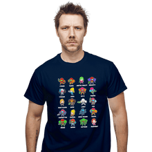 Load image into Gallery viewer, Secret_Shirts T-Shirts, Unisex / Small / Navy The Many Suits Of Samus!