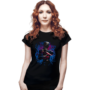 Daily_Deal_Shirts Fitted Shirts, Woman / Small / Black High Elf Vampire