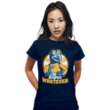 Load image into Gallery viewer, Daily_Deal_Shirts Fitted Shirts, Woman / Small / Navy Super Whatever