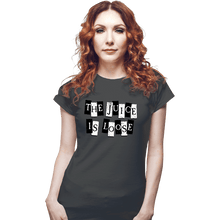 Load image into Gallery viewer, Daily_Deal_Shirts Fitted Shirts, Woman / Small / Charcoal The Juice Is Loose
