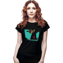 Load image into Gallery viewer, Daily_Deal_Shirts Fitted Shirts, Woman / Small / Black Gotcha!