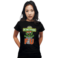 Load image into Gallery viewer, Daily_Deal_Shirts Fitted Shirts, Woman / Small / Black Grouchy Letters