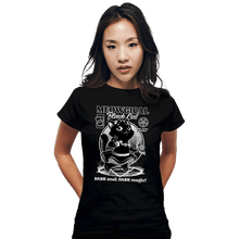 Load image into Gallery viewer, Shirts Fitted Shirts, Woman / Small / Black Magical Black Cat Girl