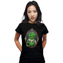 Load image into Gallery viewer, Daily_Deal_Shirts Fitted Shirts, Woman / Small / Black Muppet Ink