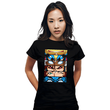 Load image into Gallery viewer, Secret_Shirts Fitted Shirts, Woman / Small / Black X EYES