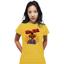 Load image into Gallery viewer, Daily_Deal_Shirts Fitted Shirts, Woman / Small / White Mr. E.T.