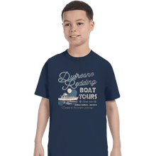 Load image into Gallery viewer, Secret_Shirts T-Shirts, Youth / XS / Navy Drufresne Redding Boat Tours