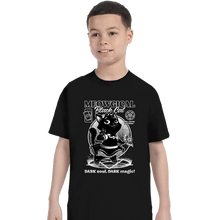 Load image into Gallery viewer, Shirts T-Shirts, Youth / XS / Black Magical Black Cat Girl