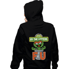 Load image into Gallery viewer, Daily_Deal_Shirts Zippered Hoodies, Unisex / Small / Black Grouchy Letters