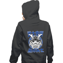 Load image into Gallery viewer, Daily_Deal_Shirts Zippered Hoodies, Unisex / Small / Dark Heather Storm Samurai.