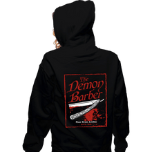 Load image into Gallery viewer, Daily_Deal_Shirts Zippered Hoodies, Unisex / Small / Black The Demon Barber.
