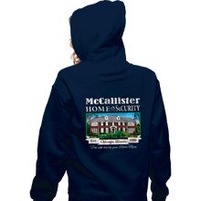 Load image into Gallery viewer, Secret_Shirts Zippered Hoodies, Unisex / Small / Navy McCallister Home Security