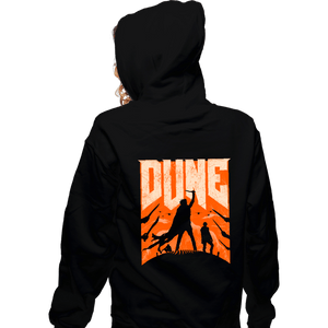 Daily_Deal_Shirts Zippered Hoodies, Unisex / Small / Black Dune Slayer