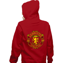 Load image into Gallery viewer, Daily_Deal_Shirts Zippered Hoodies, Unisex / Small / Red Lannister United